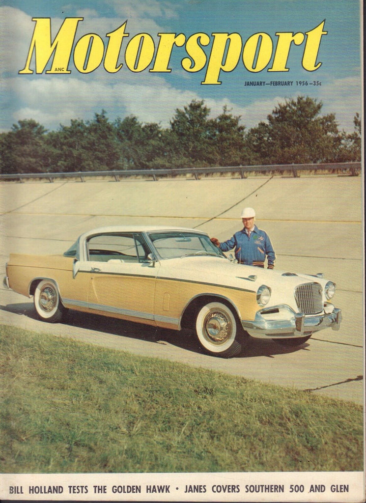 Motorsport January-February 1956 Golden Hawk, Southern 500 052417nonDBE