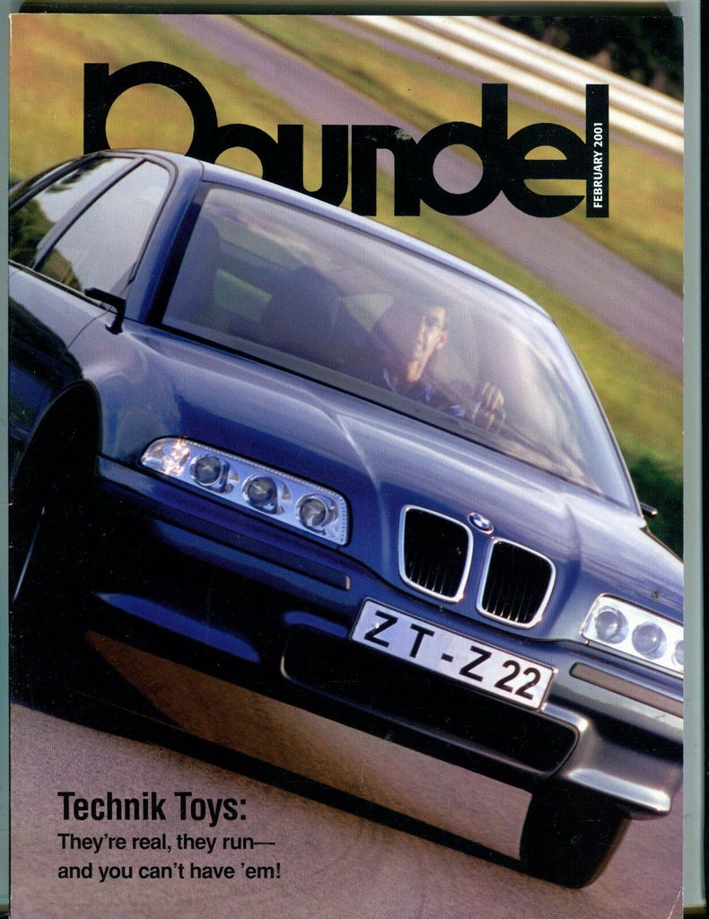 Roundel BMW Enthusiast Magazine February 2001 Technik EX No ML 051217nonjhe