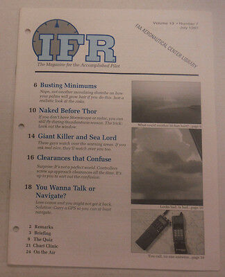 IFR Pilot Magazine Busting Minimums & Before Thor July 1997 FAL 061815R