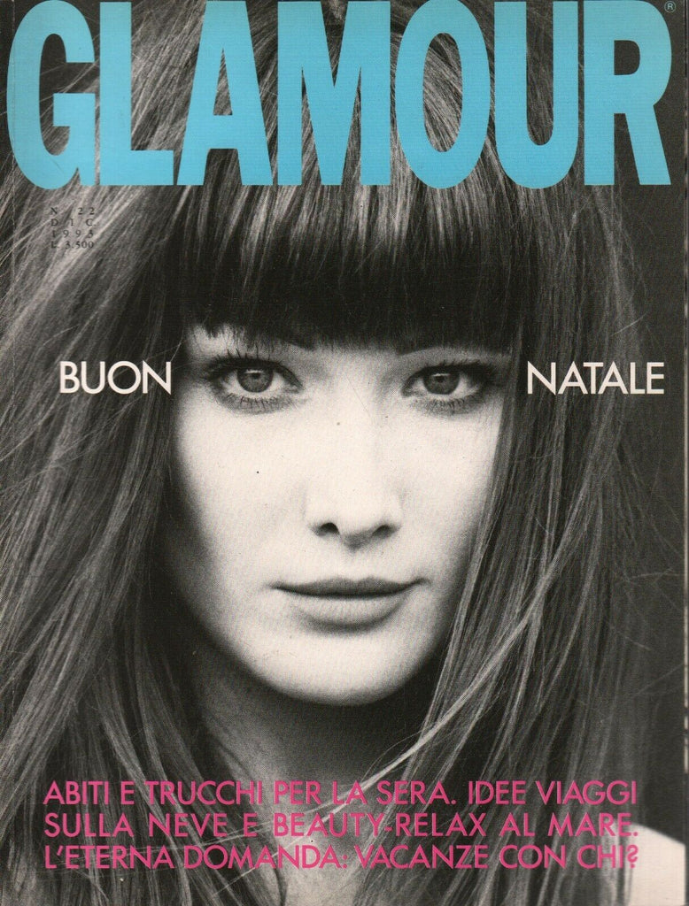 Glamour Italian Fashion Magazine December 1993 Natale Bjork 022620AME2