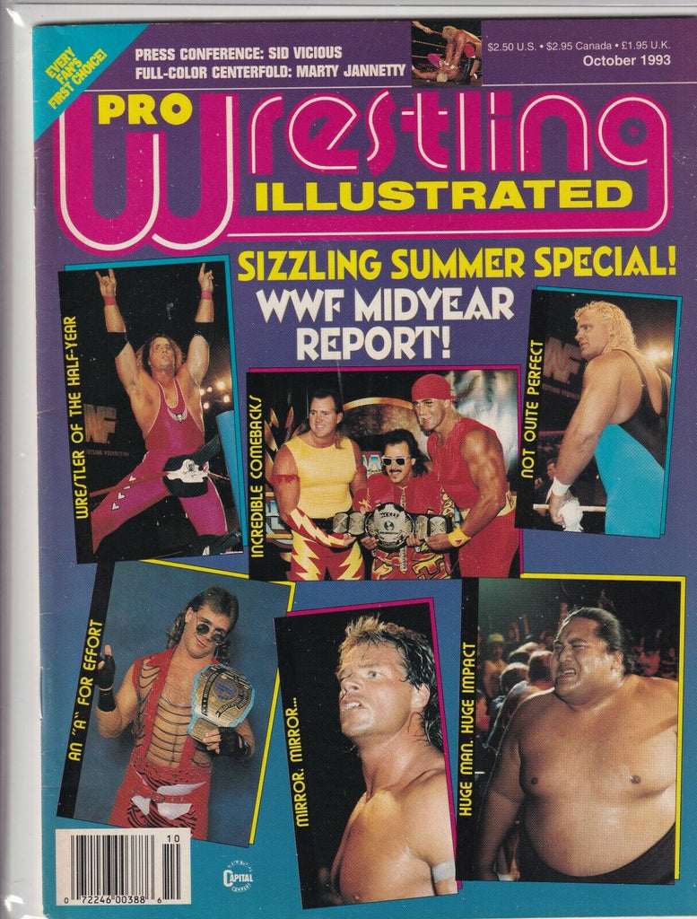 Pro Wrestling Illustrated Hulk Hogan Brett Hart October 1993 061719nonr