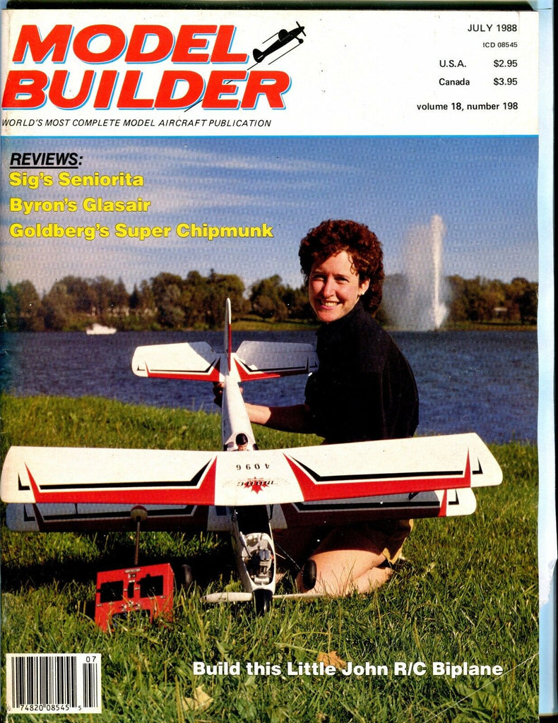 Model Builder Magazine July 1988 R/C Biplane EX 041017nonjhe