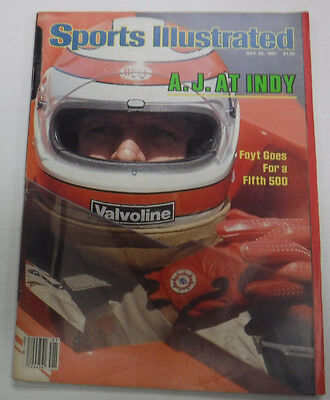 Sports Illustrated Magazine A.J. Foyt May 1981 NO ML 081315R2