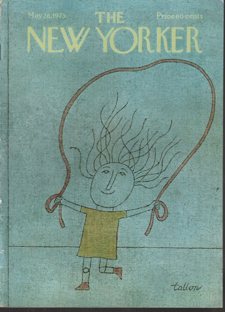 The New Yorker May 26 1975 Robert Tallon Cover George W. S. Trow 121819AME