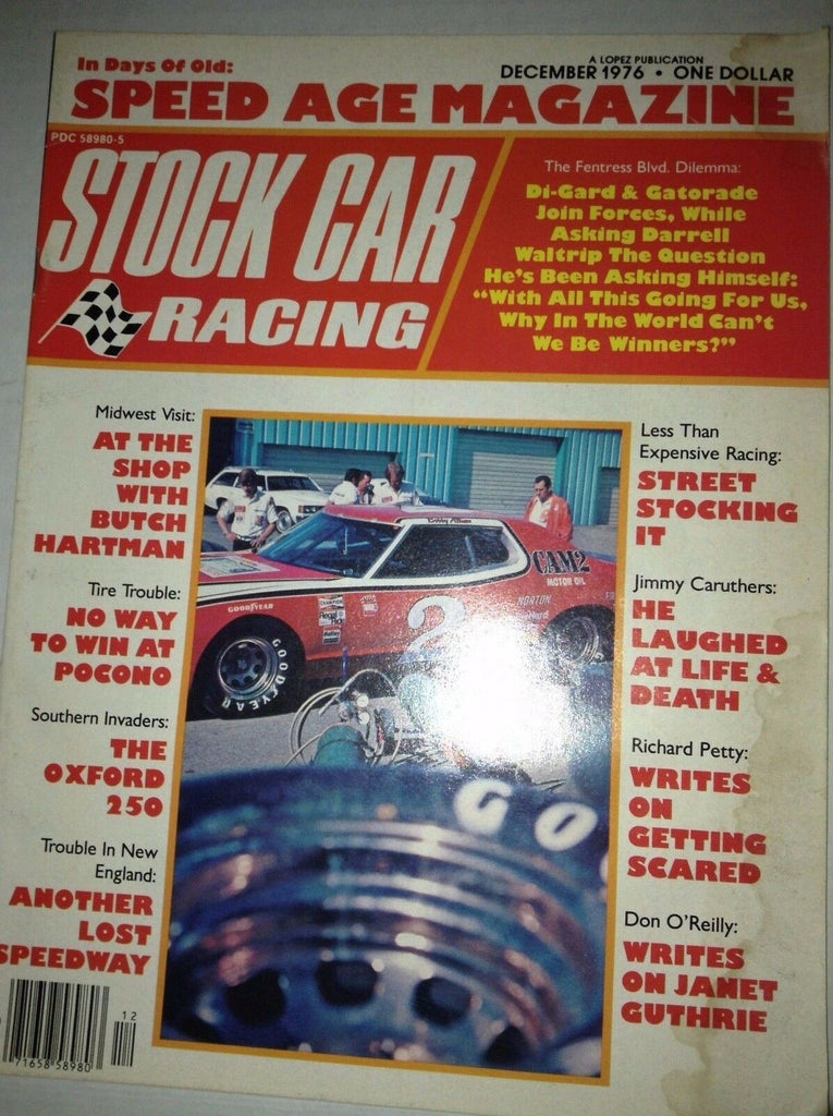 Stock Car Racing Magazine Butch Hartman Jimmy Caruther December 1976 040517NONRH