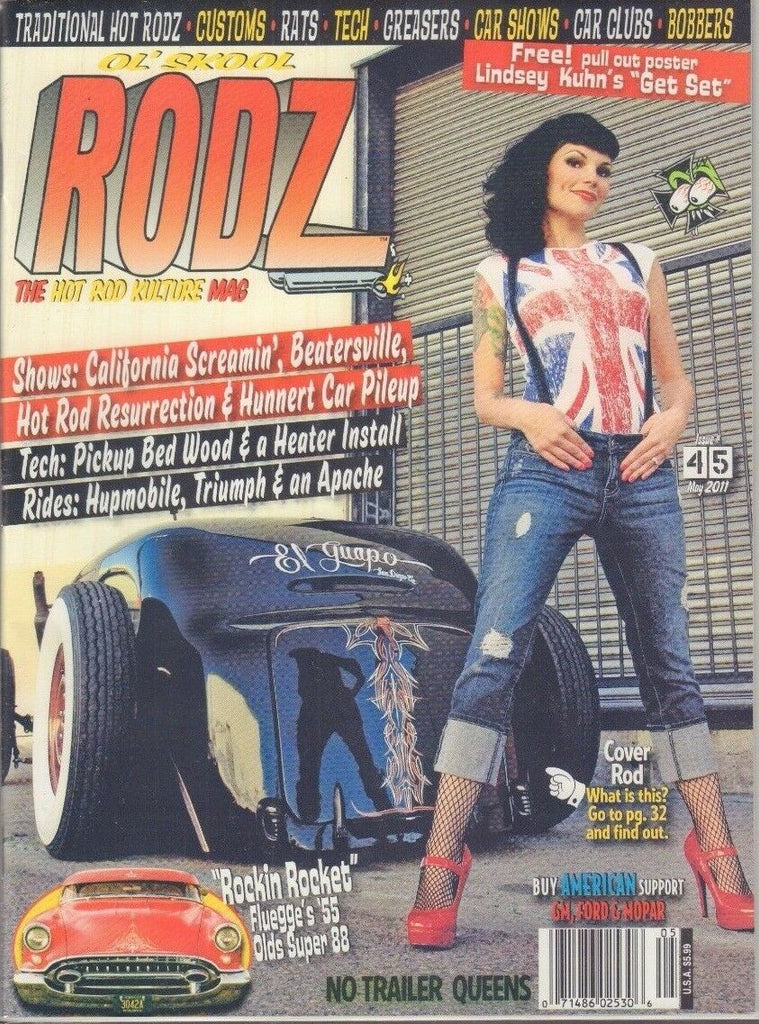 Ol' Skool Rodz Magazine Fluegge's 1955 Olds Super 88 May 2011 011818nonr