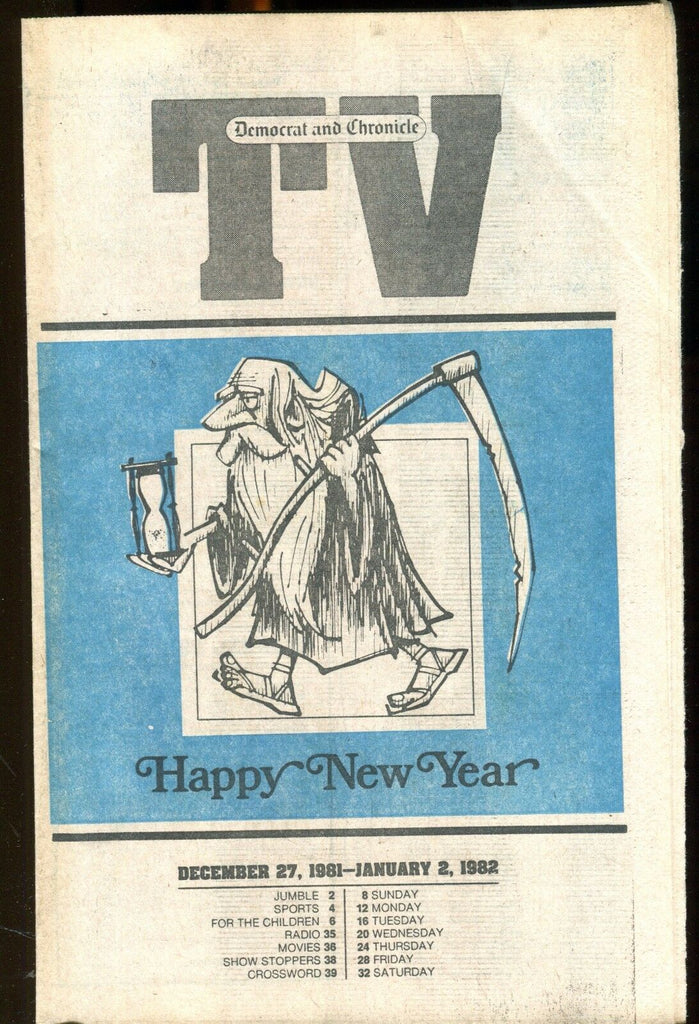 TV Democrat & Chronicle Dec. 27 1981-Jan. 2 1982 Happy New Year EX 022117nonjhe