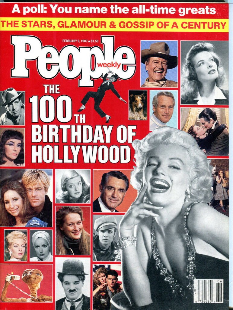 People Magazine February 9 1987 100th Birthday Of Hollywood EX 081816jhe