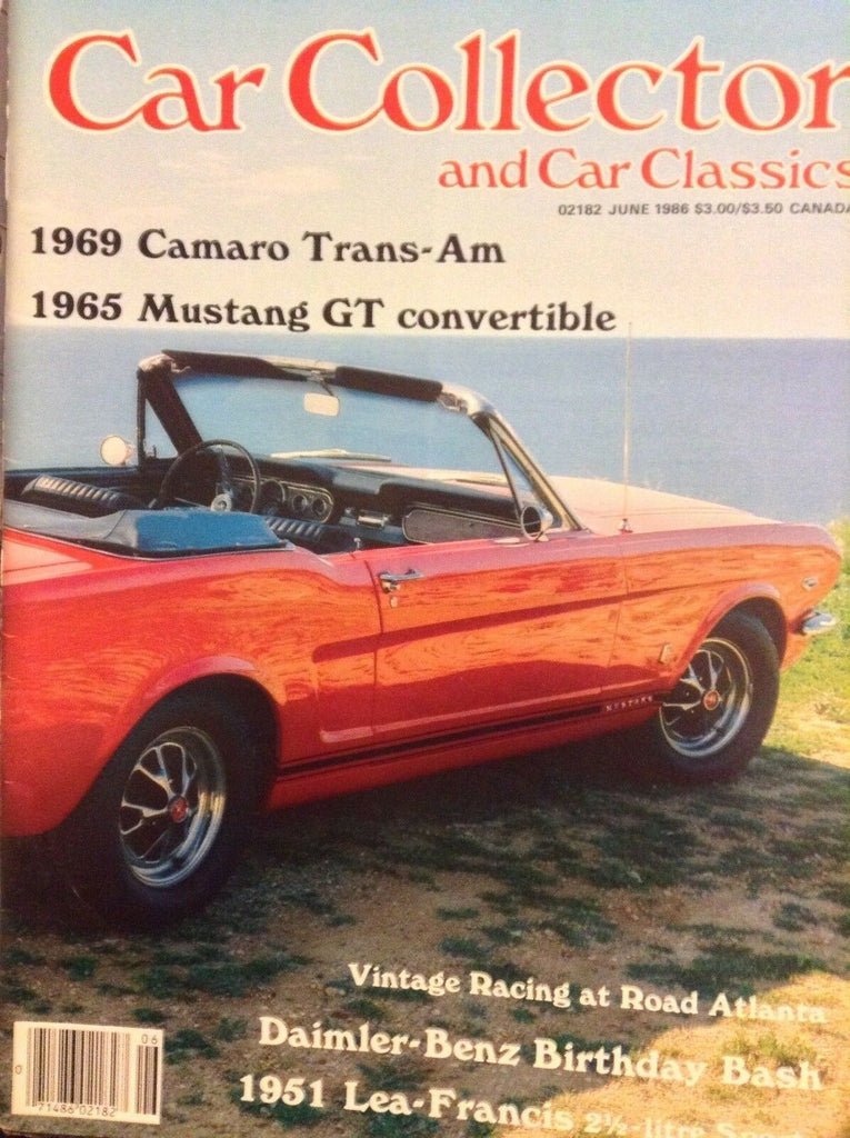 Car Collector Magazine 1969 Camaro Trans-Am & Mustang GT June 1986 020718nonrh