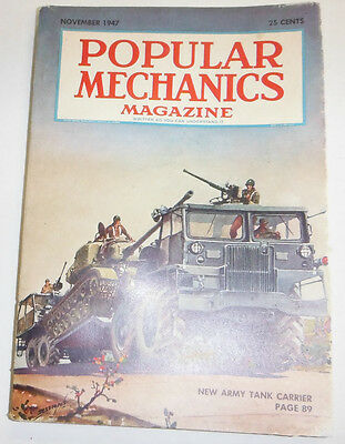 Popular Mechanics Magazine New Army Tank Carrier November 1947 091314R