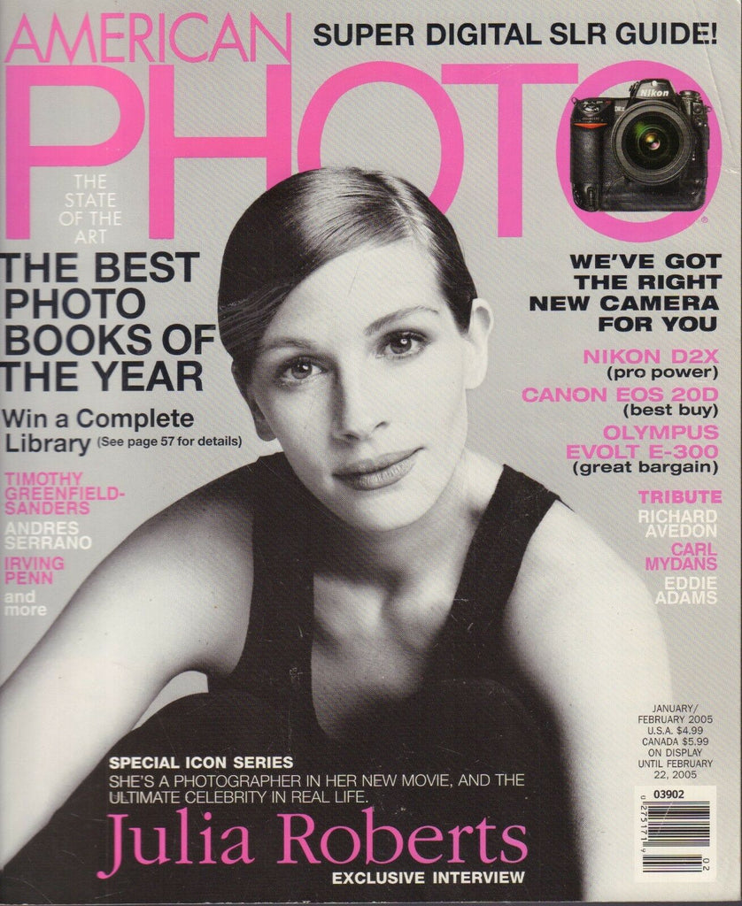 American Photo Jan/Feb 2005 Julia Roberts Andres Serrano Irving Penn 082818AME