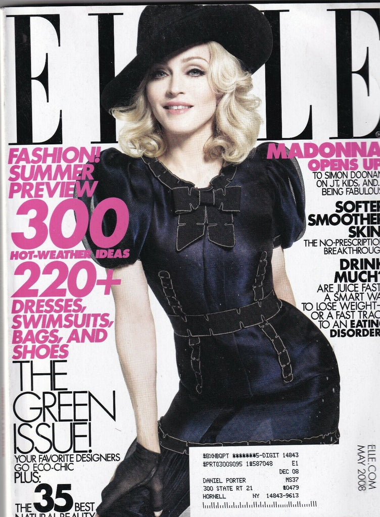 Elle Magazine Madonna Opens Up 300 Weather Ideas May 2008 062819nonr