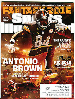 Sports Illustrated Magazine August 17 2015 Antonio Brown EX 051016jhe