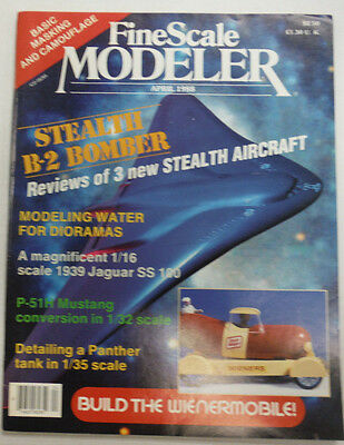FineScale Modeler Magazine Stealth B-2 Bomber April 1988 042515R