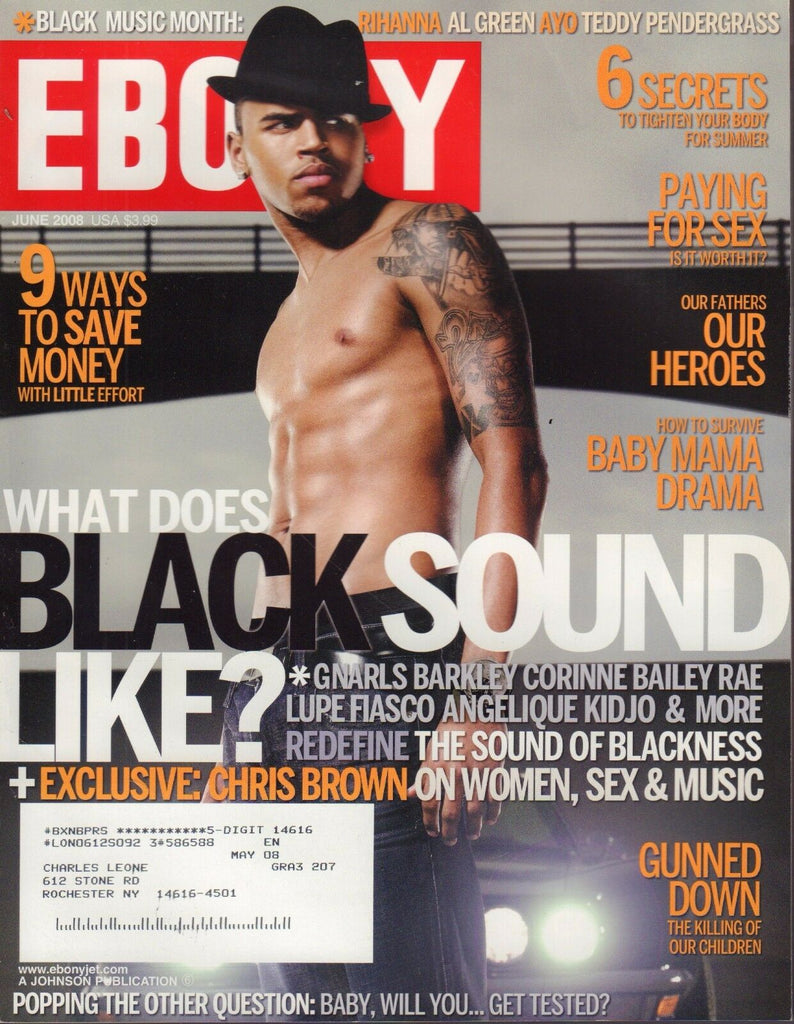 Ebony June 2008 Chris Brown, Rihanna 030617nonDBE