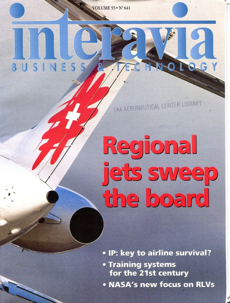Interavia Magazine April 2000 Regional Jets EX No ML FAA Library 102016jhe