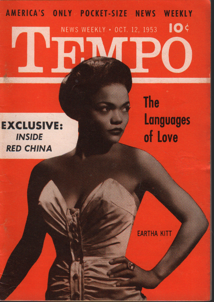 Tempo News Weekly October 12 1953 Eartha Kitt Cheesecake Pin Up 063020AME