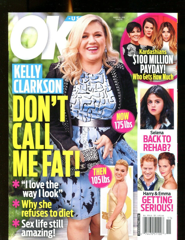 Ok! Magazine March 16 2015 Kelly Clarkson EX No ML 122316jhe