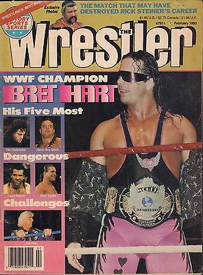 The Wrestler February 1993 Bret Hart, The Undertaker VG 050616DBE