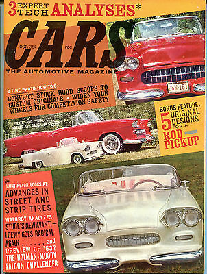 Cars Automotive Magazine October 1962 5 Designs Rod Pickup EX NO ML 121415jhe