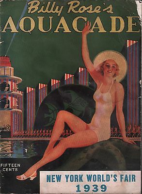 Billy Rose's Aquacade New York World's Fair 1939 VG 122215DBE