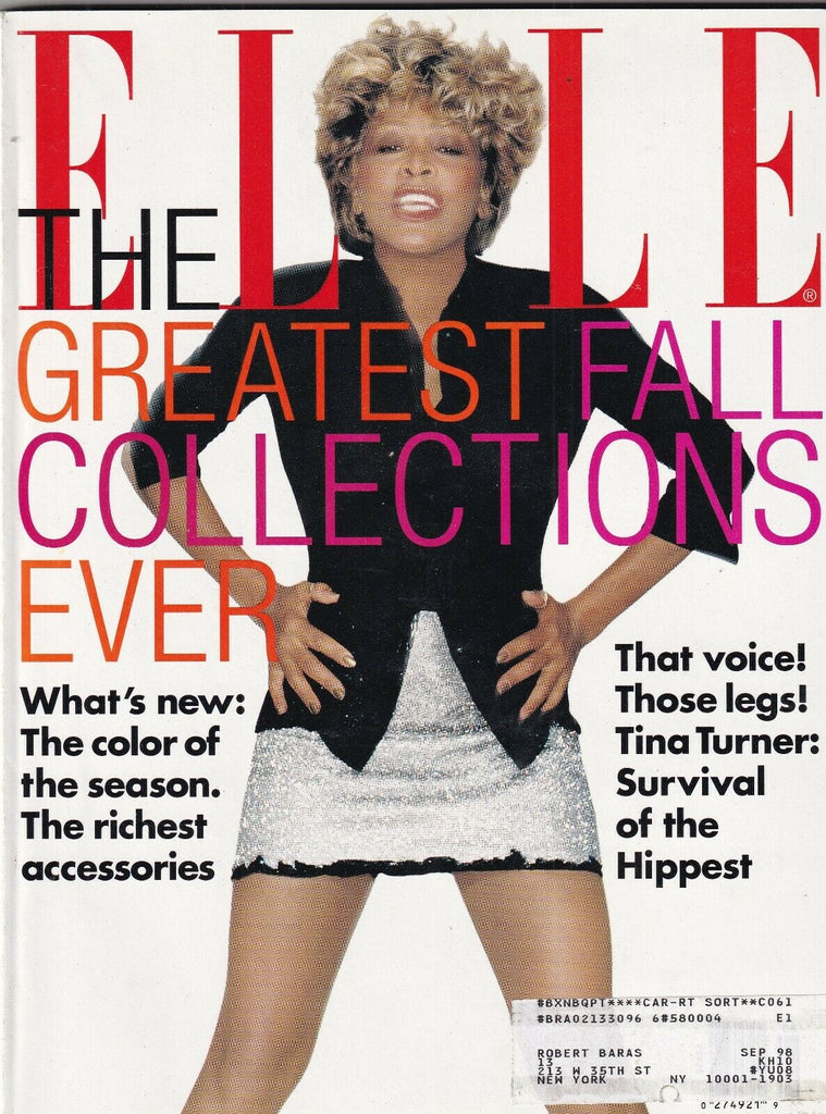 Elle Mag Whitney Houston Greatest Fall Collections August 1996 101119nonr