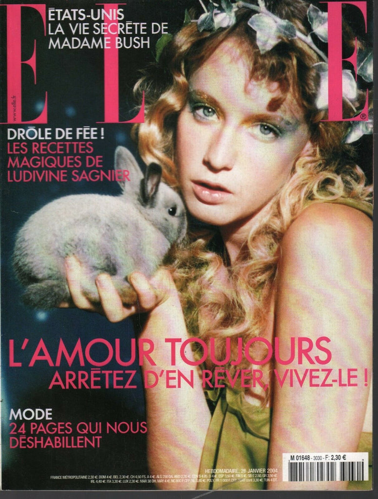 Elle French Fashion January 26 2004 Barbara Bush Ludivine Sagnier 091420ame