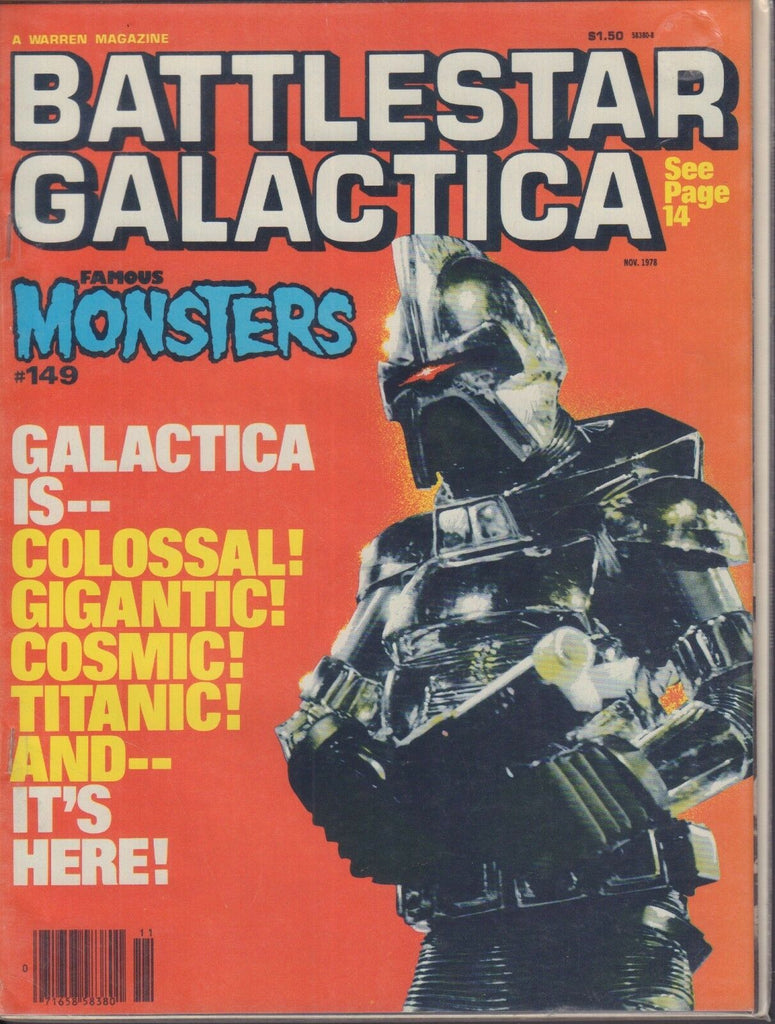 Famous Monsters November 1978 Battlestar Galactica 013018DBE