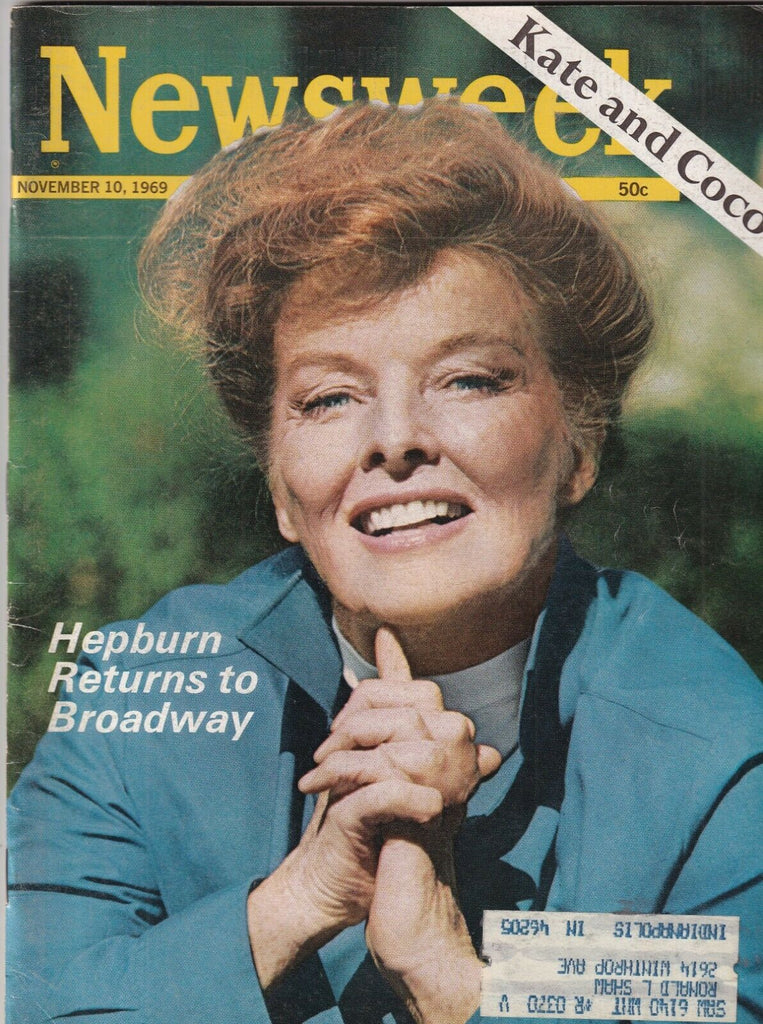 Newsweek Mag Audrey Hepburn Kate And Coco November 10, 1969 101519nonr