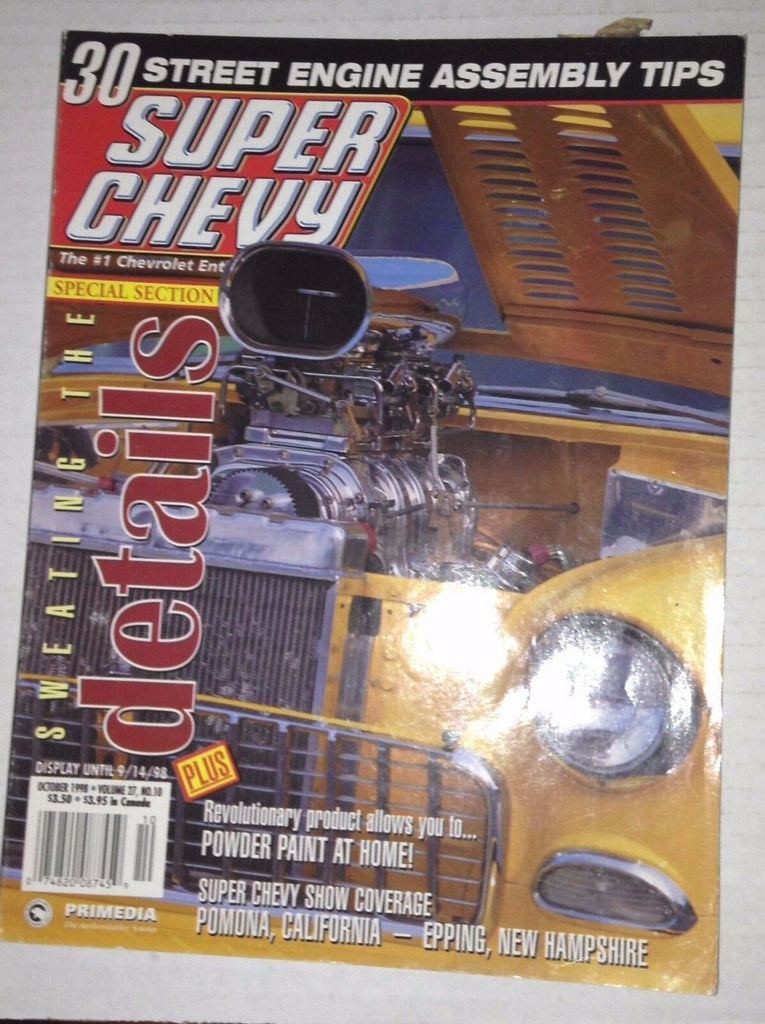 Super Chevy Magazine Sweating The Details October 1998 030417NONRH