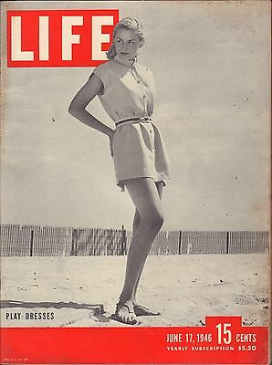 Life Magazine June 17 1946 Birthday Play Dresses VG 060316DBE
