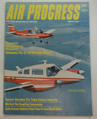 Air Progress Magazine Ottumwa Fly In Antique Planes March 1968 FAL 060115R