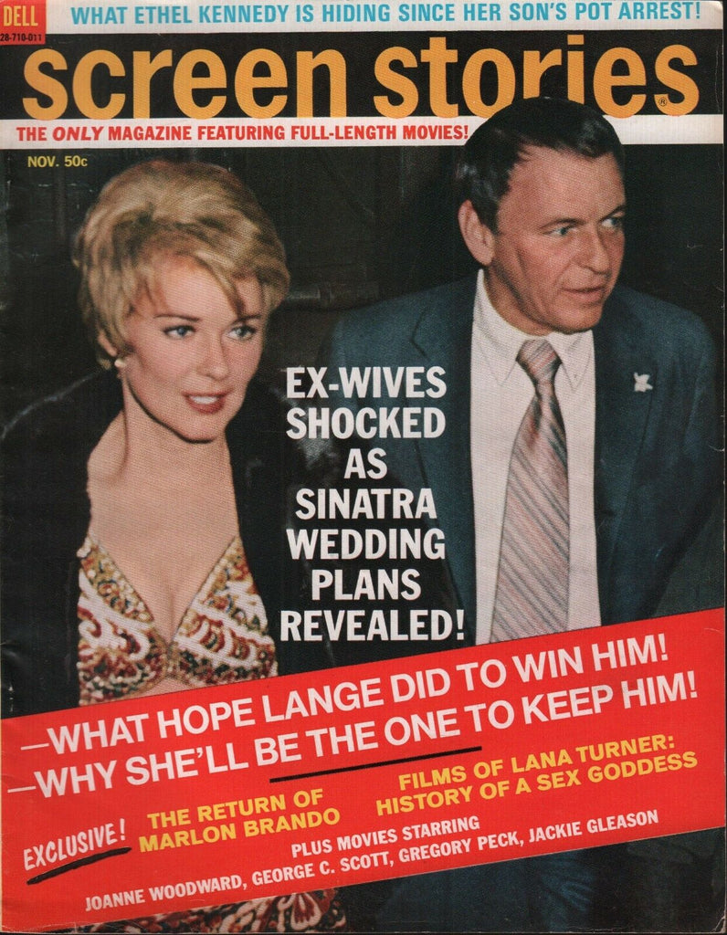 Screen Stories November 1970 Lana Turner Marlon Brando Jackie Gleason 101218AME
