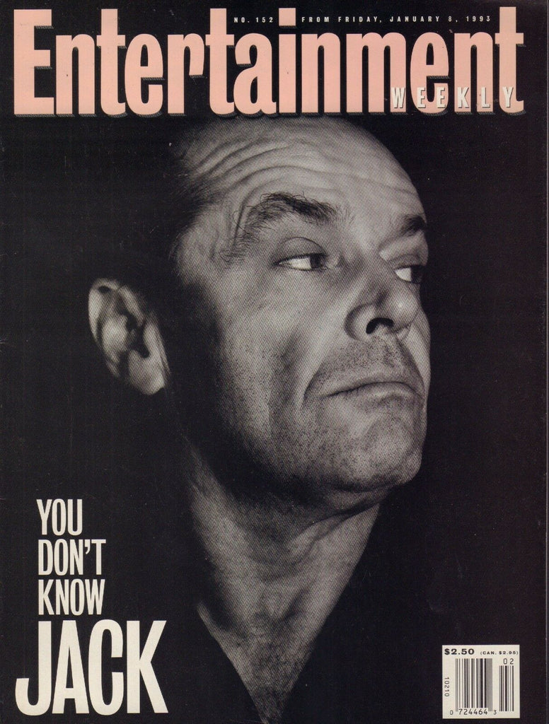 Entertainment Weekly Magazine January 8 1993 Jack Nicholson 101217nonjhe