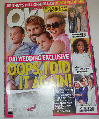 Ok! Magazine Britney Spears Kristen Stewart December 2009 122914R