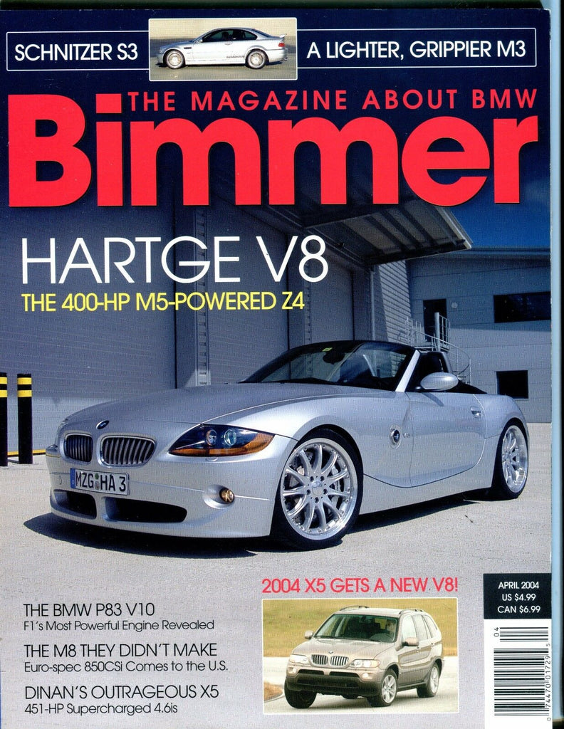Bimmer BMW Magazine April 2004 Hartge V8 EX No ML 052117nonjhe