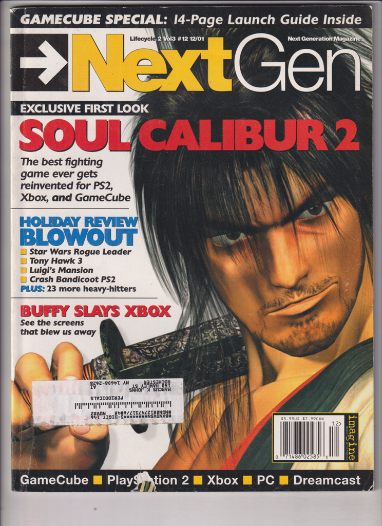 Next Gen Mag Soul Calibur 2 & Star Wars Rogue Leader December 2001 122019nonr