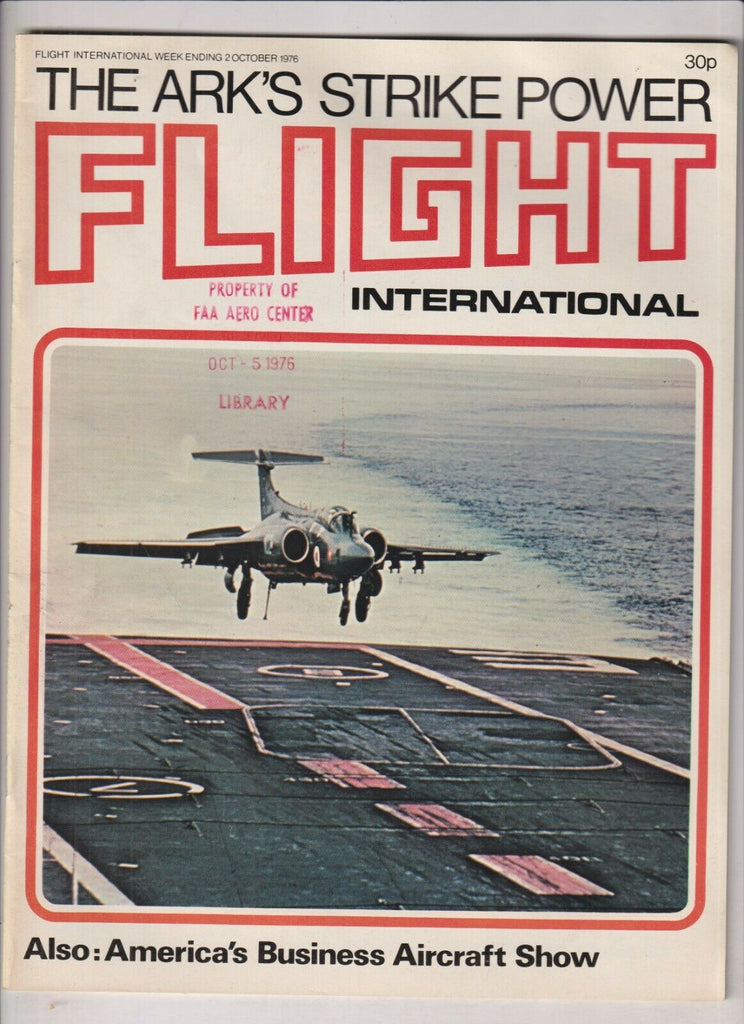 Flight International Mag Business Aircraft Show October 2, 1976 022120nonr