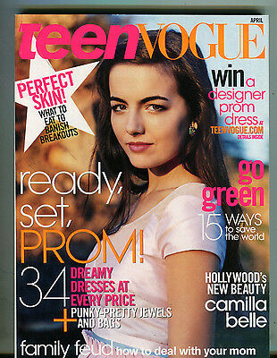Teen Vogue Magazine April 2008 Camilla Belle EX 071216jhe