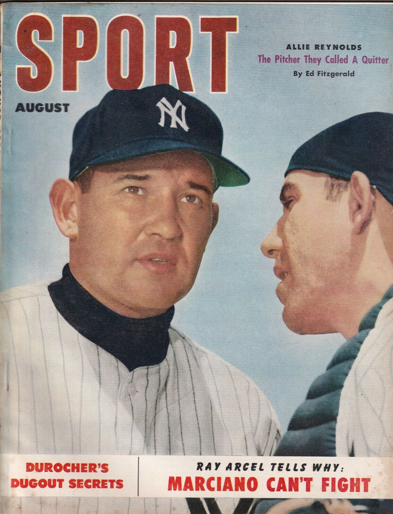 Sport Magazine Rocky Marciano Durocher's Dugout August 1952 NO ML 073119nonr