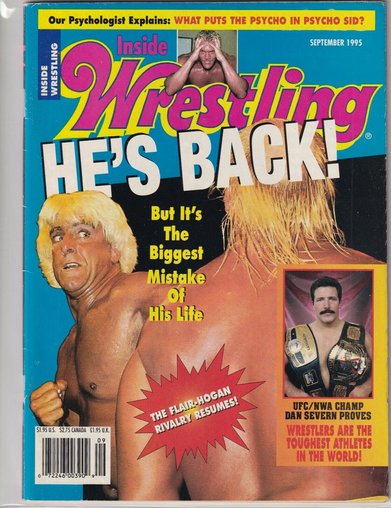 Inside Wrestling Magazine Ric Flair Dan Severn September 1995 060319nonr