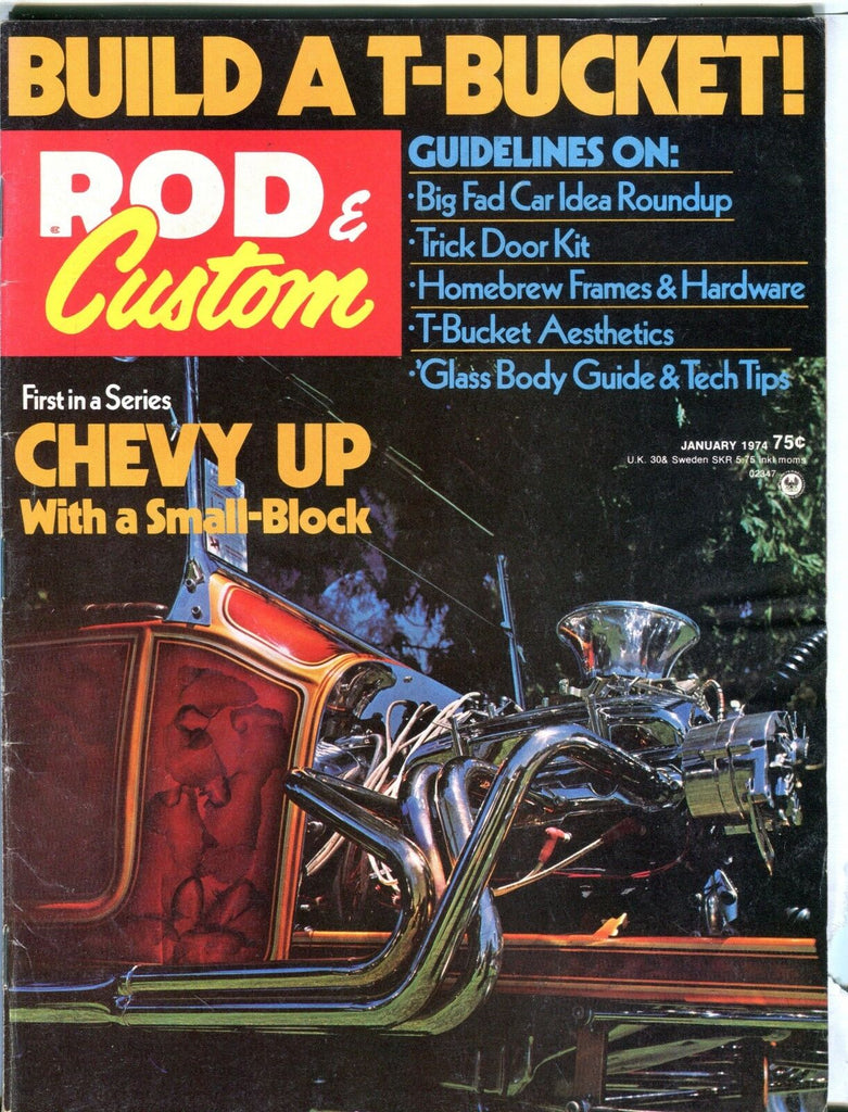 Rod & Custom Magazine January 1974 Chevy Up Small-Block EX No ML 040617nonjhe