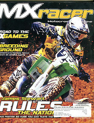 MXracer Motocross Magazine December 2002 James Stewart EX 073016jhe
