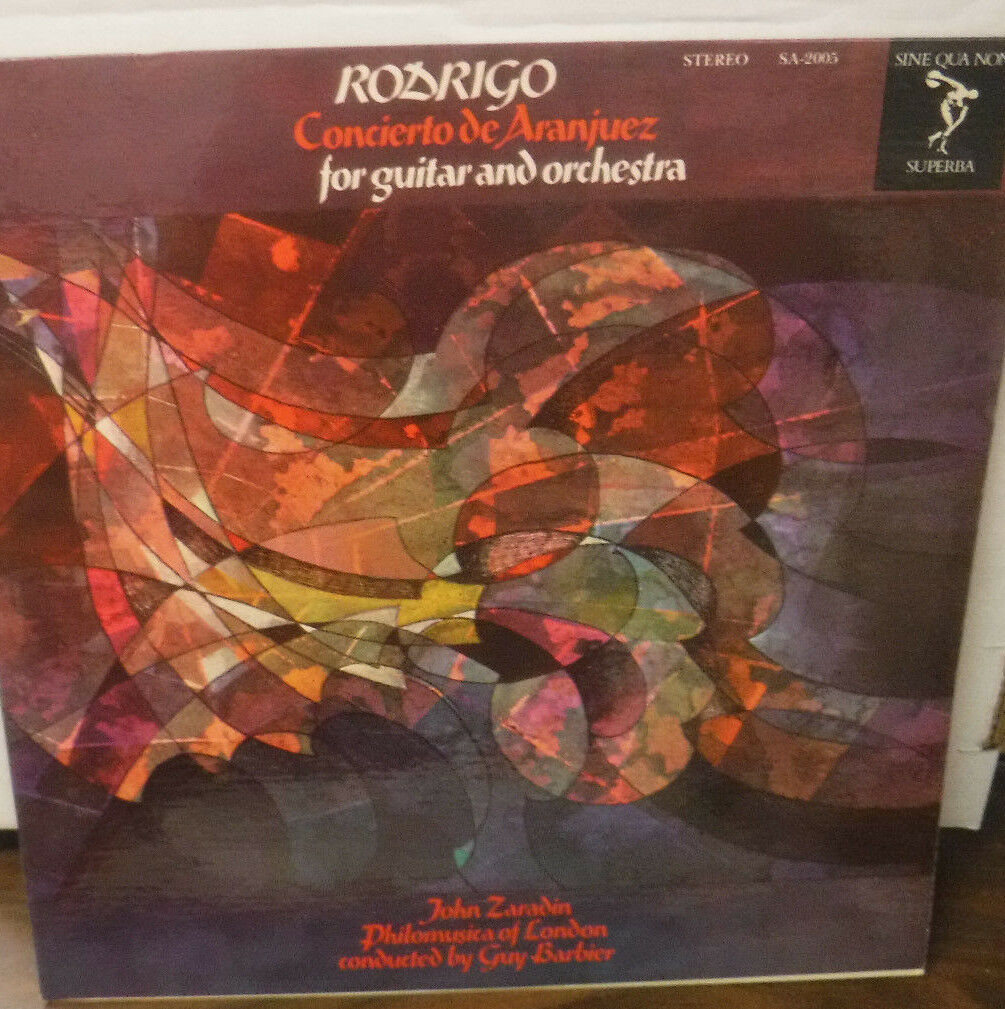 Rodrigo Concierto deAranjuez for guitar & orchestra SA-2005 vinyl 012118LLE