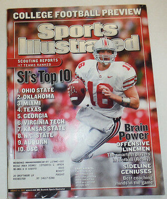 Sports Illustrated Magazine Craig Krenzel & College Football August 2003 012715R