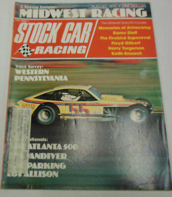 Stock Car Racing Magazine Western Pennyslvania August 1975 072014R