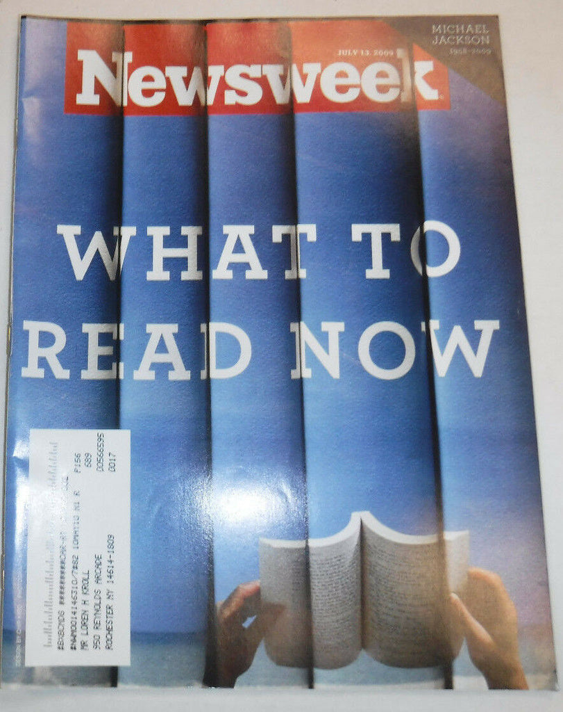Newsweek Magazine What To Read Now July 13, 2009 101816R
