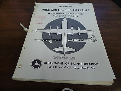 Large Multi Engine Airplanes Vol 3 Multiple Issue 77/78 Ex-FAA Library 022916ame