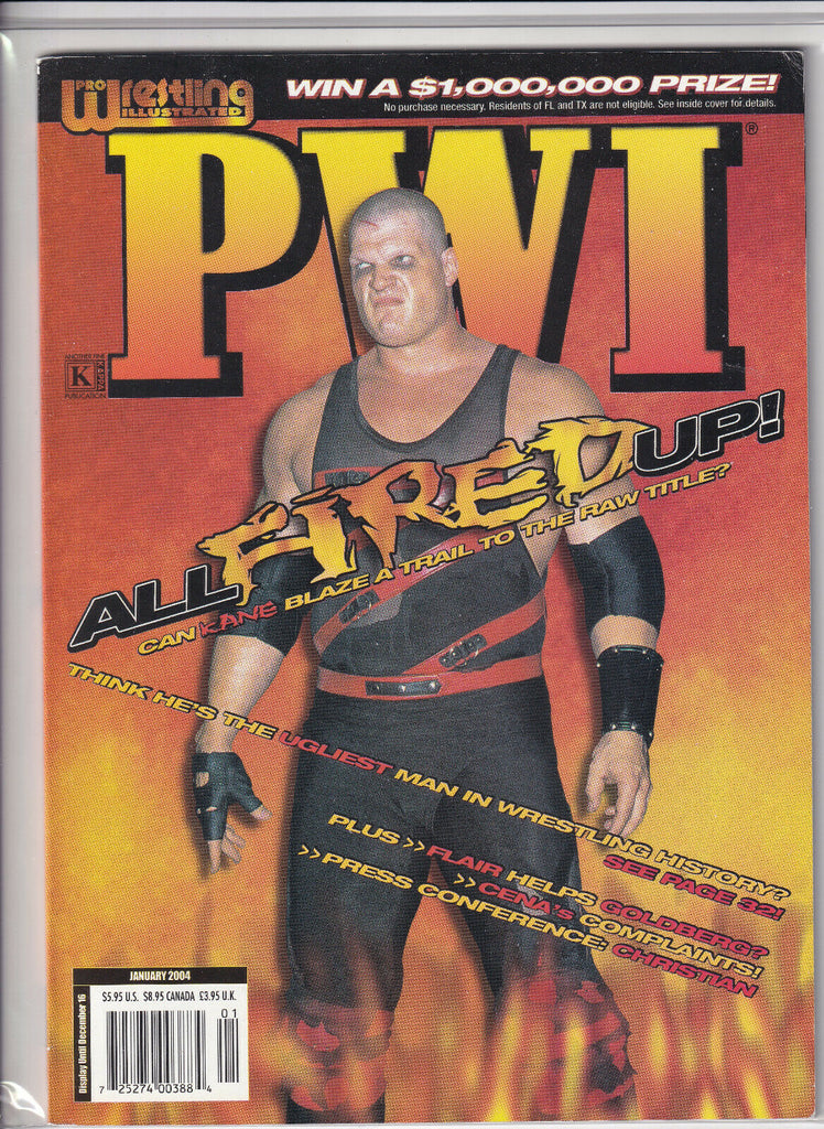 Pro Wrestling Illustrated Kane Ric Flair John Cena January 2004 052419nonr