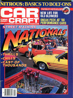 Car Craft Magazine October 1985 Street Machine Nationals EX 012016jhe